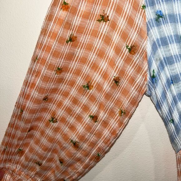 Loveshackfancy Plaid Midi Ollie Rosebud Checked Plaid Midi Dress Size 2 - Picture 5 of 7